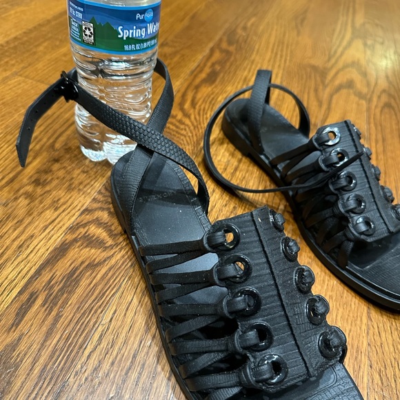 Givency Black Strap Sandal Flat, 41 never worn - Picture 2 of 6